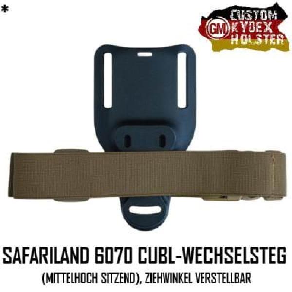 GM Custom Beinriemen breit am Safariland CUBL Wechselsteg